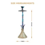COCOYAYA King Series Carlos Hookah - Rainbow Stem - Image 3