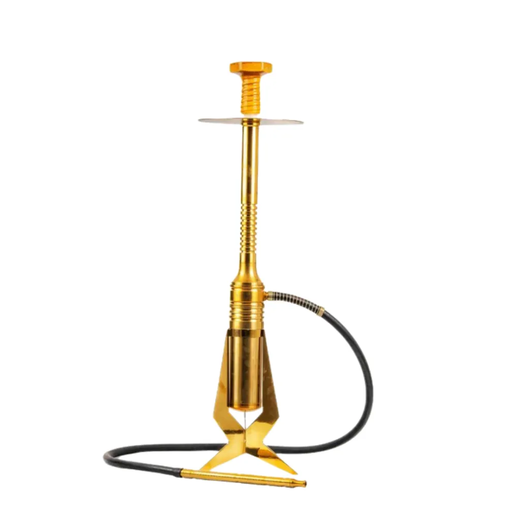 COCOYAYA-King-Series-Carlos-Hookah-Rainbow-6.webp COCOYAYA Majestic Gold Stainless Steel Hookah – 31+ Inches Premium Shisha with Terracotta Bowl - Image 1