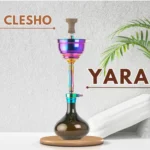 COCOYAYA Yara Hookah - Rainbow Stem with Black Base + Free Carry Bag - Image 2