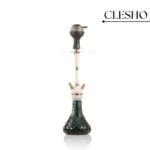 COCOYAYA Mirza Hookah – Gold Stem with Aqua Base (24 Inches) - Image 3