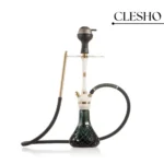 COCOYAYA Mirza Hookah – Gold Stem with Aqua Base (24 Inches) - Image 2