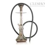 COCOYAYA Pedro Hookah – Silver Stem with Cut Glass Base (21 Inches)