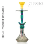 COCOYAYA Pedro Rainbow Edition Hookah – 21 Inches Designer Shisha with Glass Base & Silicone Pipe - Image 2
