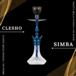 COCOYAYA Simba Hookah - Transparent Base with Blue Stem - Image 2