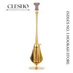 COCOYAYA Slim Spade Hookah – Golden (31+ Inches) - Image 2