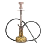 Qube Shisha Valencia Hookah - Bronze Stam Grey Base (19+ inches)