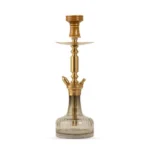 Qube Shisha Valencia Hookah - Golden Stam Grey Cut Base (19+ inches) - Image 2