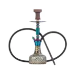 Qube Shisha Valencia Hookah - Rainbow / Cut Glass Base (19+ inches)