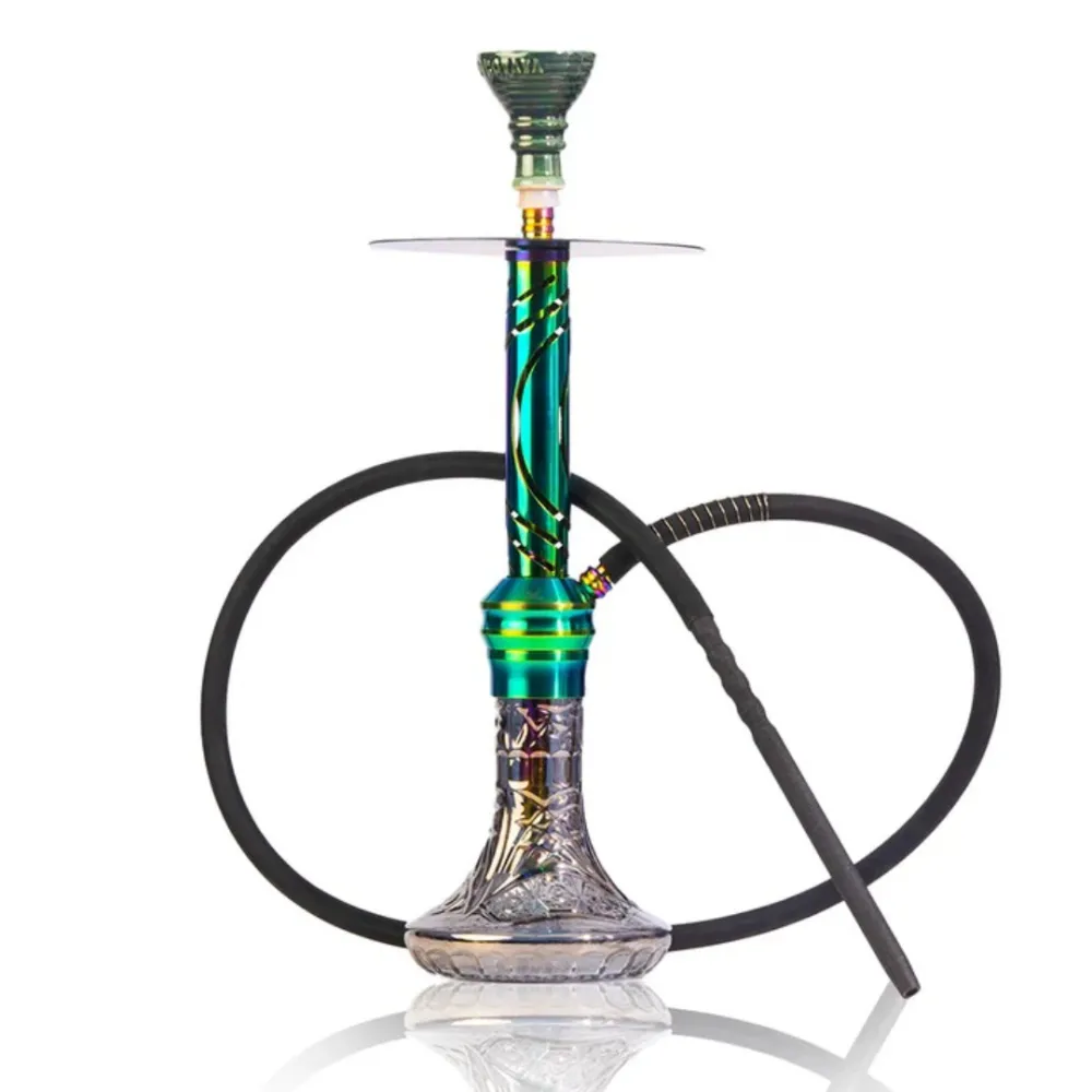 COCOYAYA-Valeria-Hookah-Rainbow-Black-Base.webp COCOYAYA Valeria Hookah – Rainbow Stem with Black Base - Image 1