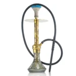 COCOYAYA Valeria Hookah – Gold Stem with Grey Base
