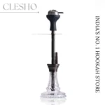 COCOYAYA Vasco Hookah with Travel Bag – Bronze Stem & Transparent Glass Base (20 Inches) - Image 3