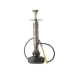Qube Shisha Crucio Hookah (Ferro Series) - Bronze Stem - Black Base - Image 2