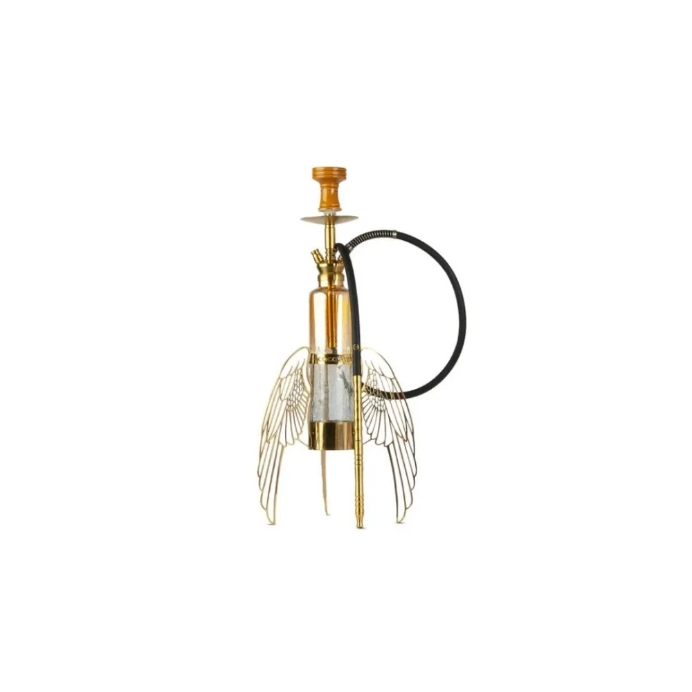 COCOYAYA-Vulchar-Fly-Hookah-Crackle-Base.webp COCOYAYA Fly Series Vulchar Edition Hookah - Golden Crackle Base - Image 1
