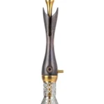 COCOYAYA Wood Pro Hookah – Black Wooden Stem & Transparent Glass Base - Image 3