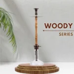 COCOYAYA Woody King Hookah - Light Wood Transparent Base - Image 2