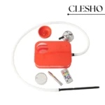 Car Hookah with LED Light & Remote – Red | Portable Acrylic Travel Hookah - Image 2
