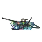 Designer Tank Hookah with LED Light - Blue - Image 3