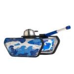 Designer Tank Hookah with LED Light - Blue - Image 2