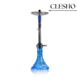 El Bomber Jack Hookah – Blue Stem with Transparent Base (30 Inches) - Image 2