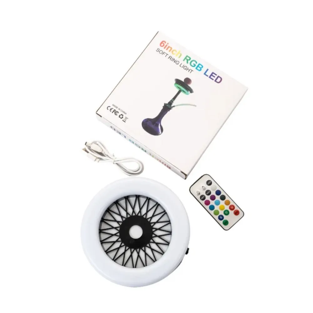 Electric-RGB-Ring-Light-Screwable-Type.webp Electric RGB Ring Light for Hookah – Screwable Type (6-Inch) - Image 1