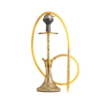 Fighter Hookah - Golden Stem with Grey Base