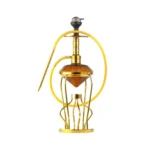 Gemstone Hookah - Gold Stem with Amber Base - Image 2