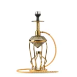 Gemstone Hookah - Gold Stem (Grey Base)
