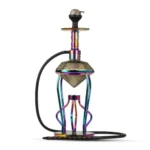 Gemstone Hookah - Rainbow Stem (Grey Base)
