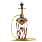 Gemstone Hookah - Rose Gold Stem (Grey Base)