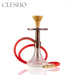 Noddy 007 Night Fire Hookah with Carry Bag - Bronze Stem / Transparent Base - Image 2