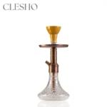 Noddy 007 Night Fire Hookah with Carry Bag - Bronze Stem / Transparent Base - Image 3