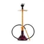 COCOYAYA King Series 2.0 Plus Hookah with Black Carry Bag - Gold Stem / Purple Base - Image 4