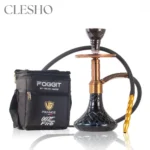 Noddy 007 Night Fire Hookah with Carry Bag - Bronze Stem / Black Base