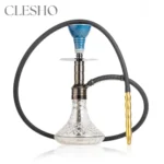 Noddy 007 Night Fire Hookah with Carry Bag - Black Stem / Transparent Base - Image 2