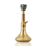 VG France Dark Knight Hookah with Bag – Bronze Stem / golden Base - Image 2