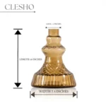 VG France Alexander Carafe Hookah - Replacement Base Only without Lock (Grey)