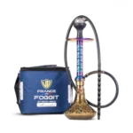 Alexander Hookah with Bag - Rainbow Stem and Grey Base Hookah