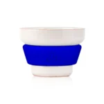 Dot Single Hole Ceramic Hookah Phunnel Bowl – Blue - Image 2