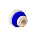 Dot Single Hole Ceramic Hookah Phunnel Bowl – Blue - Image 3