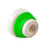 Dot Single Hole Ceramic Hookah Phunnel Bowl – Green - Image 3