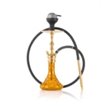 COCOYAYA Simba Hookah with Carry Bag - Gold Stem / Amber Glass Base - Image 3