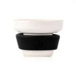 Dot Single Hole Ceramic Hookah Phunnel Bowl – Black - Image 2