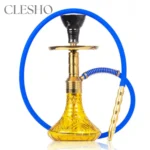 Noddy 007 Night Fire Hookah with Carry Bag - Gold Stem / Amber Base - Image 2