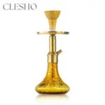 Noddy 007 Night Fire Hookah with Carry Bag - Gold Stem / Amber Base - Image 3
