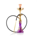 Canon Khalil Gem Hookah - Gold Stem / Purple Base - Image 2