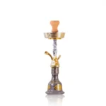 Knotter Khalil Gem Hookah - Gold Stem / Coffee Base - Image 3