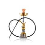 Knotter Khalil Gem Hookah - Gold Stem / Coffee Base - Image 2