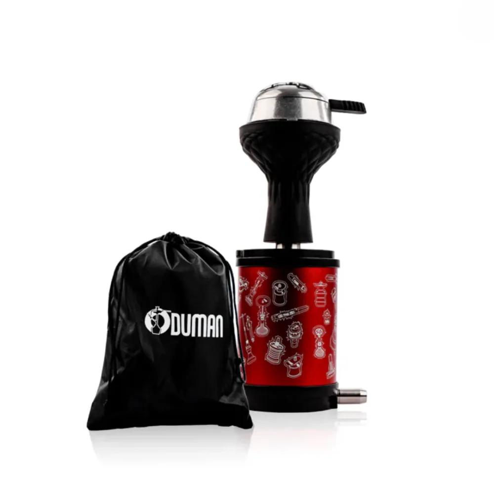 ORANGE-MINT-62.webp Togo Hookah with Pouch - Red - Image 1