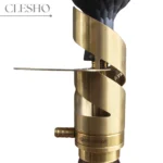COCOYAYA Mini Ferro Series Tony Hookah Golden – Grey Base with Carry Bag - Image 3