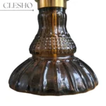 COCOYAYA Mini Ferro Series Tony Hookah Golden – Grey Base with Carry Bag - Image 2